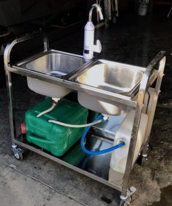Mobile Sink Scotland - double sink unit