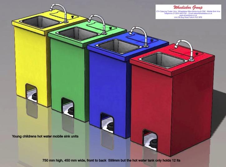 Childrens' Hot Water Handwash Mobile Sinks